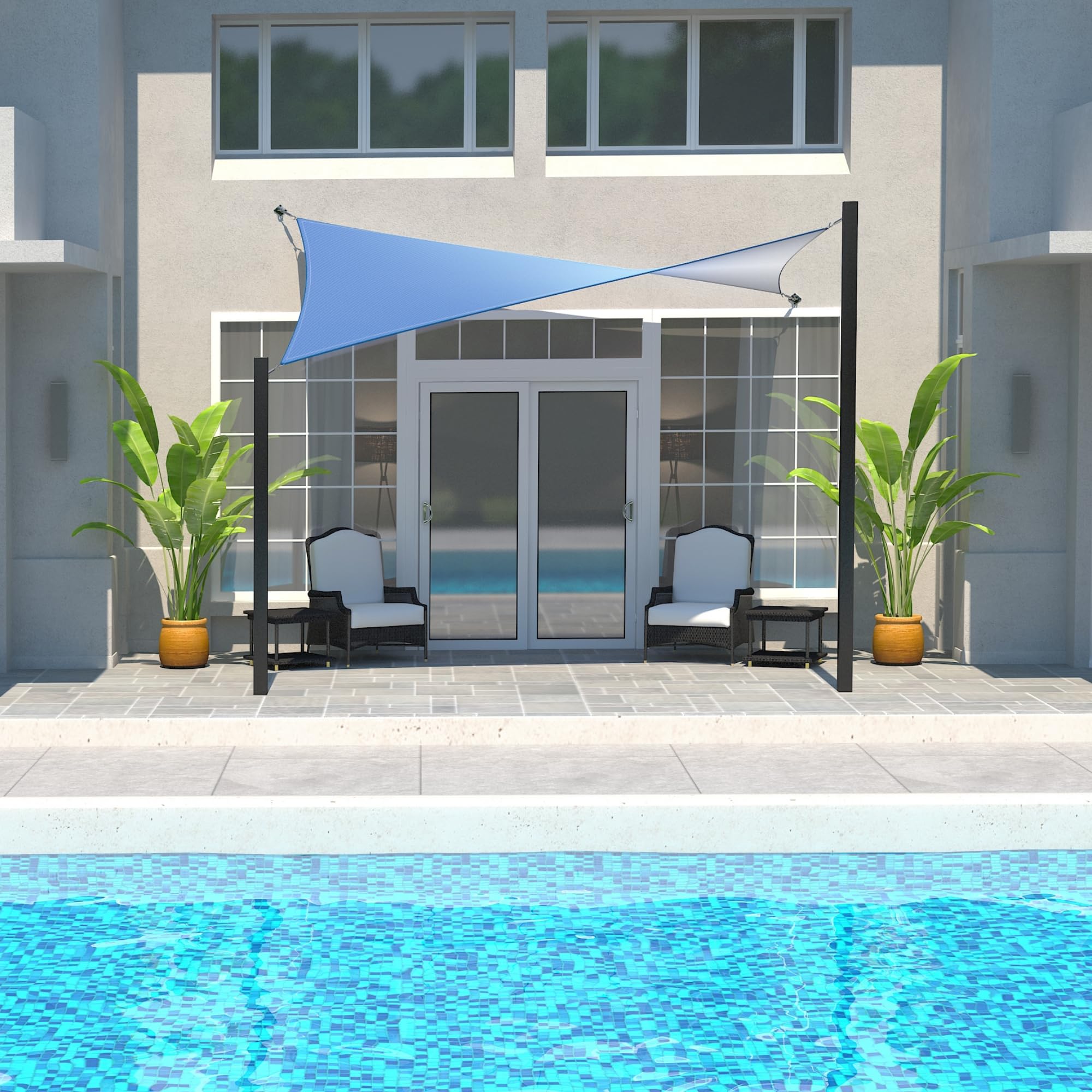 Amazon.com: Coolaroo DualShade Ready-to-Hang Shade Sail - 95